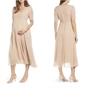 Hatch Maya Dress In Blush Daisy Size 2 Maternity